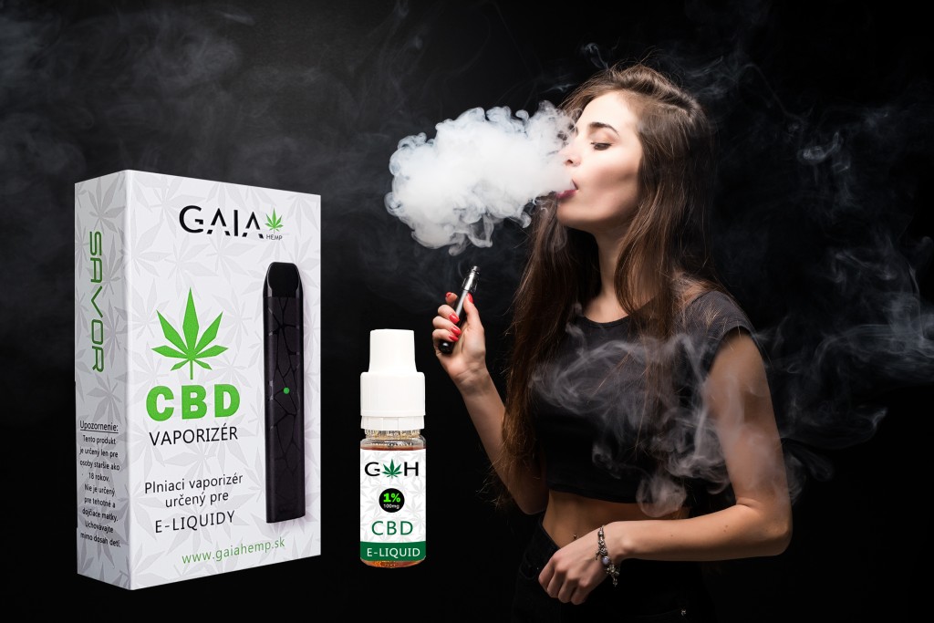 CBD E-liquidy a vaporizovanie. 