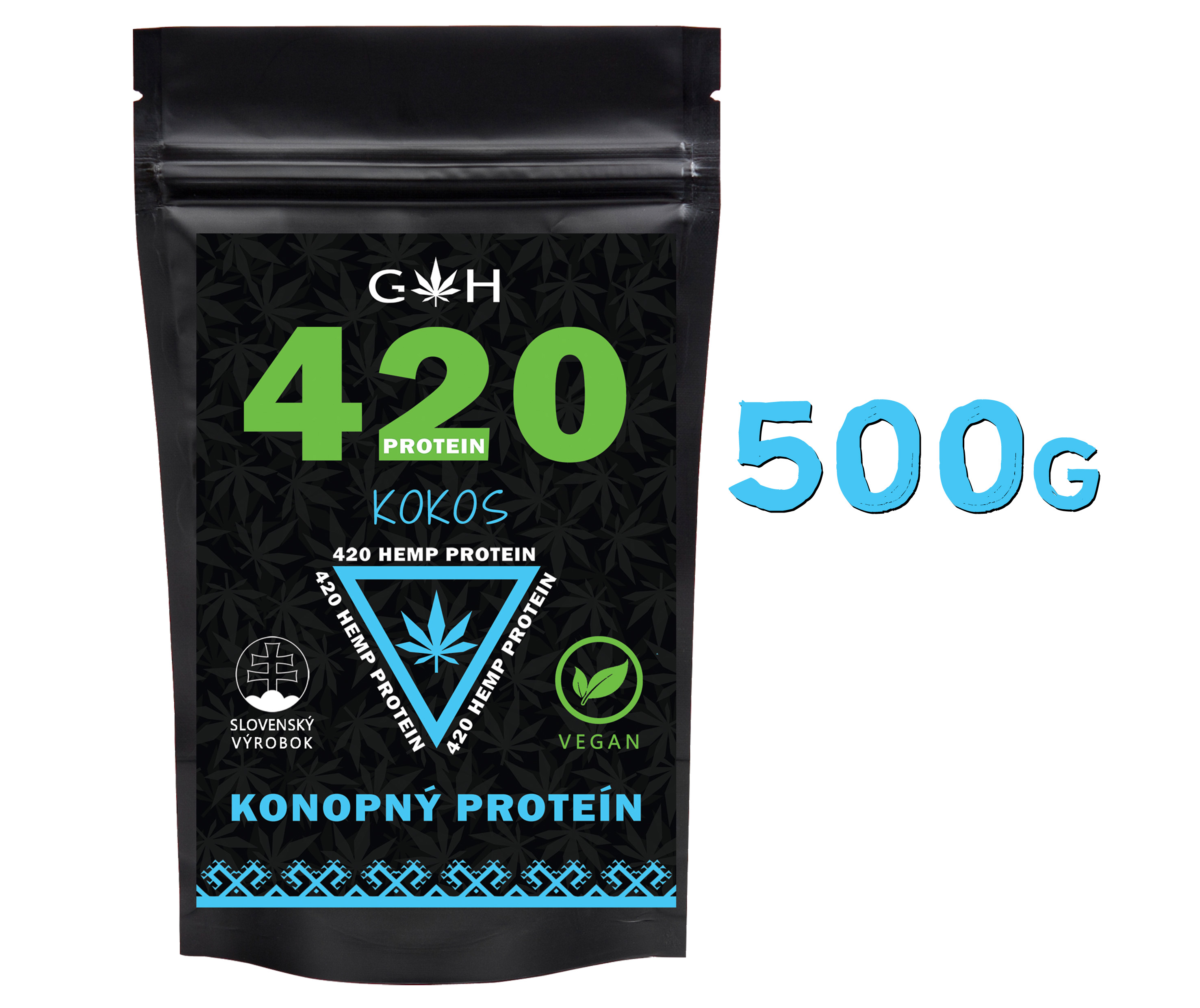 Konopný proteín / kokos 500g