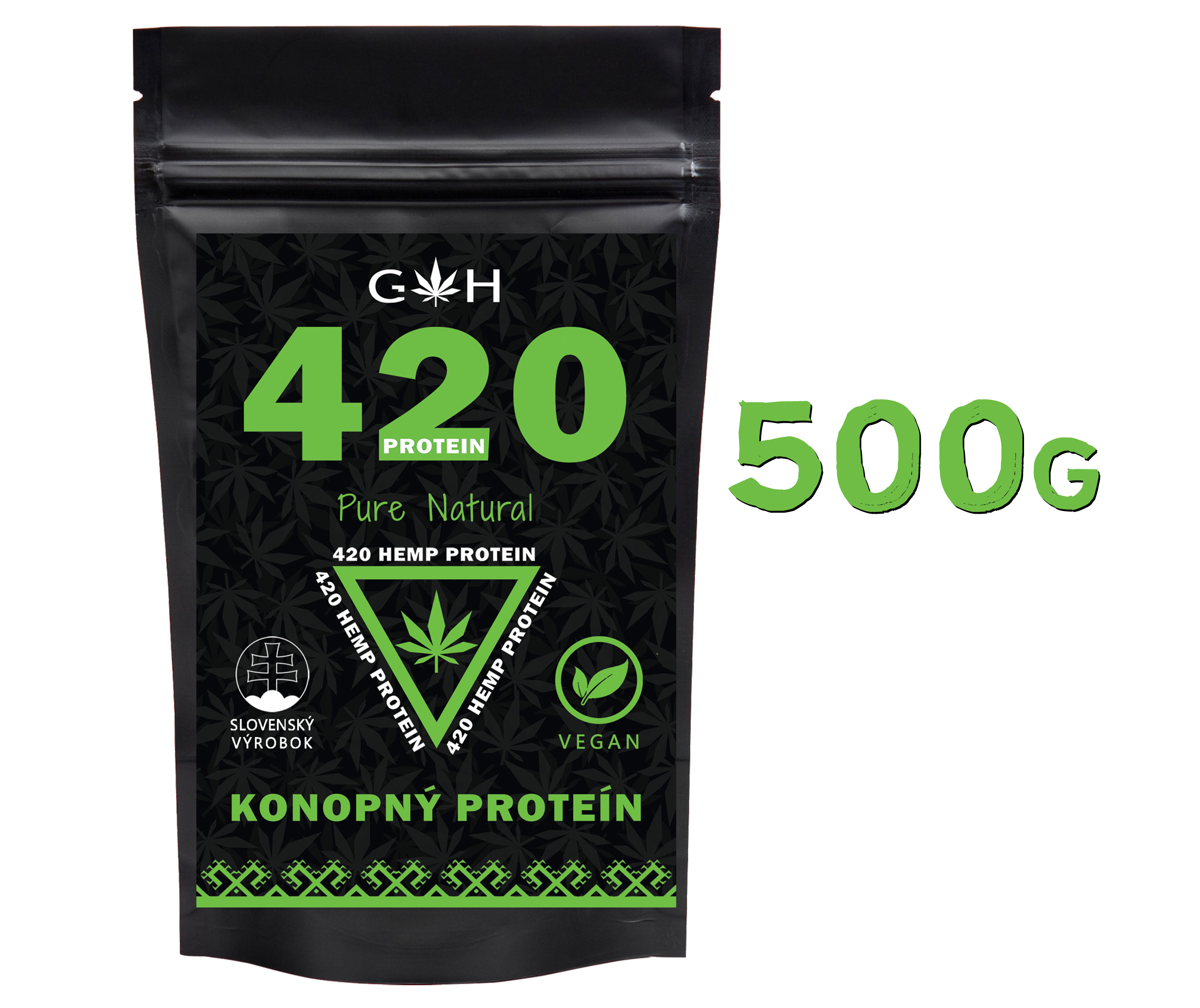 Konopný proteín Pure Natural 500g