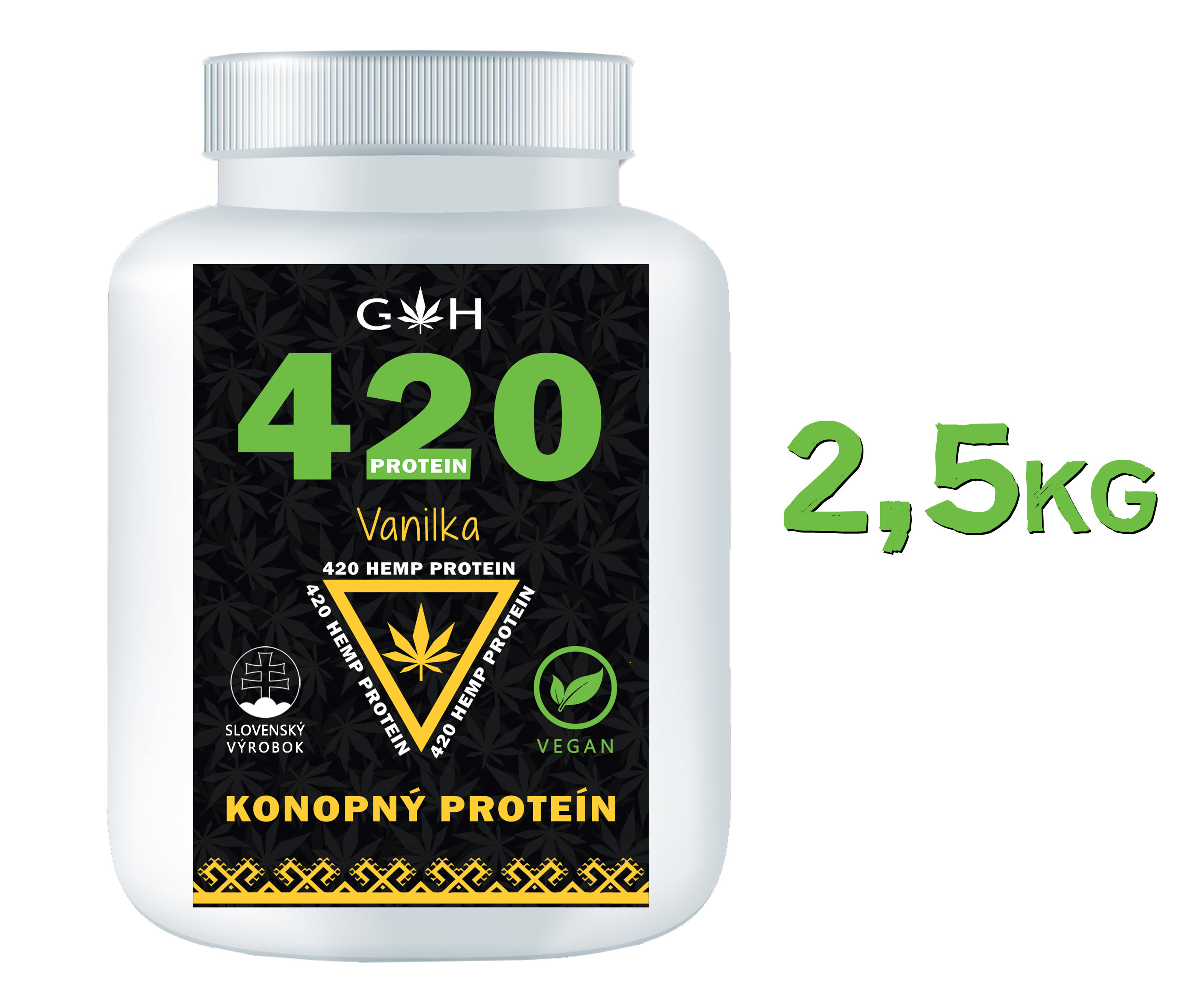 Konopný proteín Vanilka 2,5kg