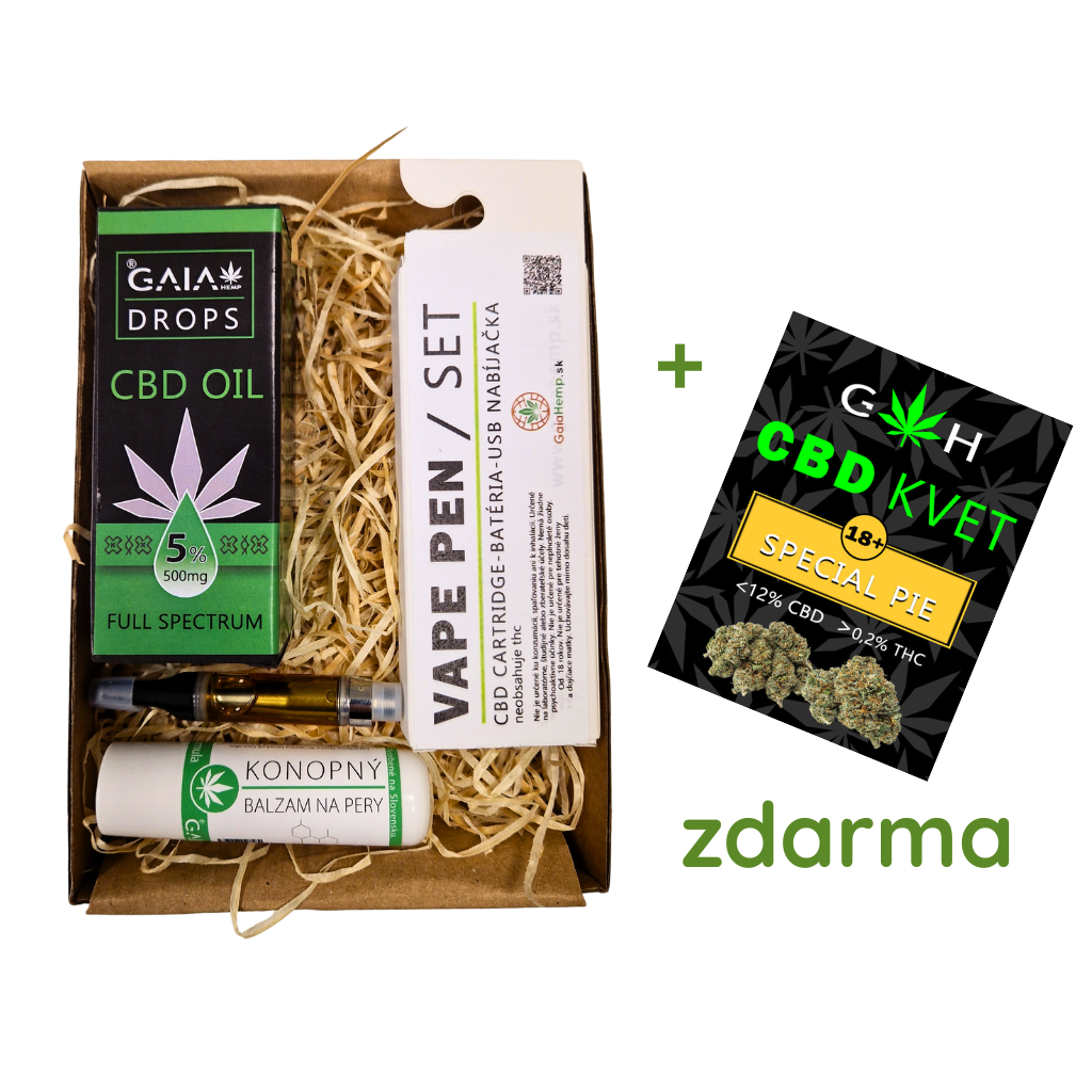 CBD vianočný  balíček + KVAPKY