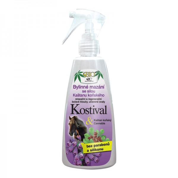 Bione Cosmetics BIO CANNABIS Bylinné mazanie s kostihojom - Sprej 260ml
