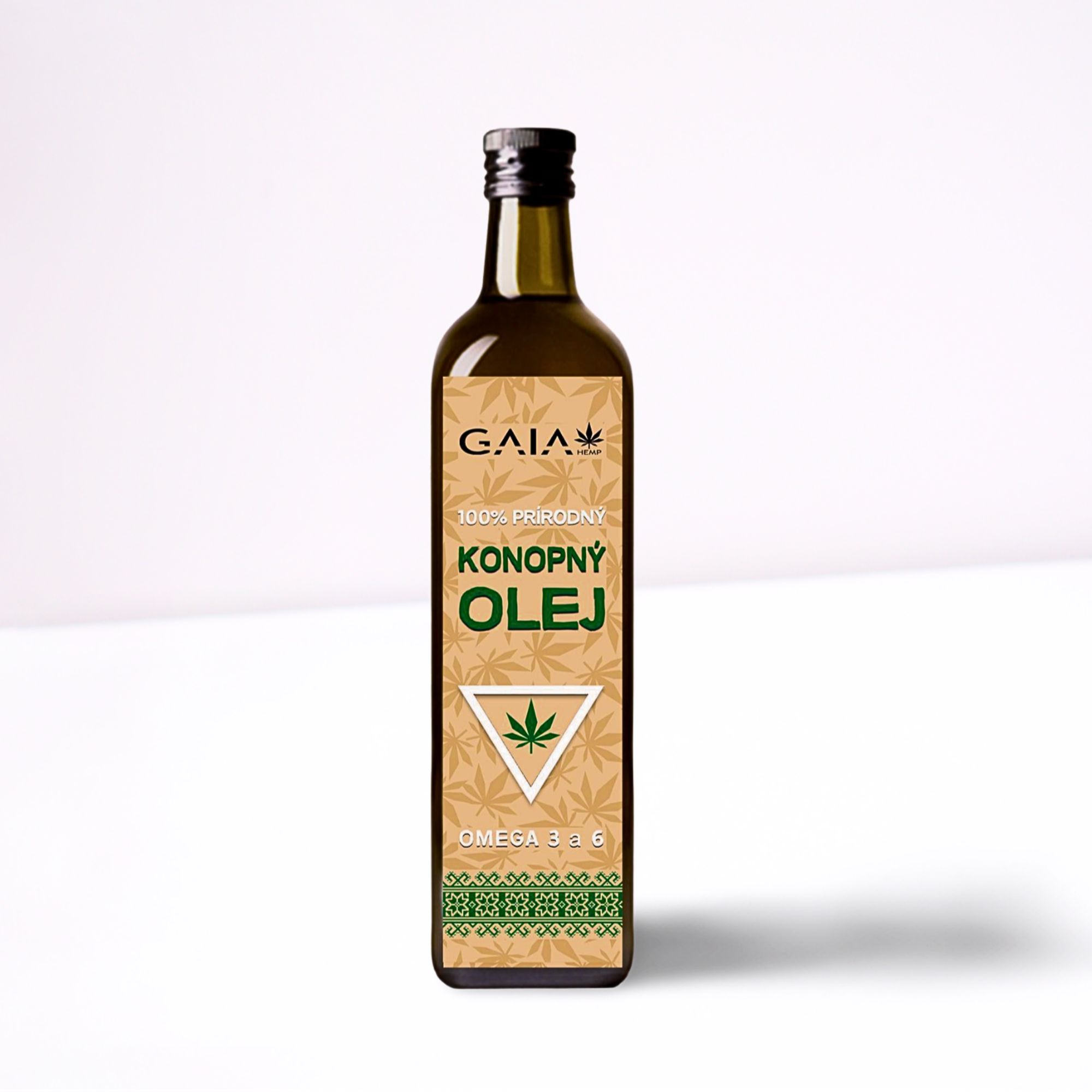 GaiaHemp Konopný olej 100% prírodný 500ml