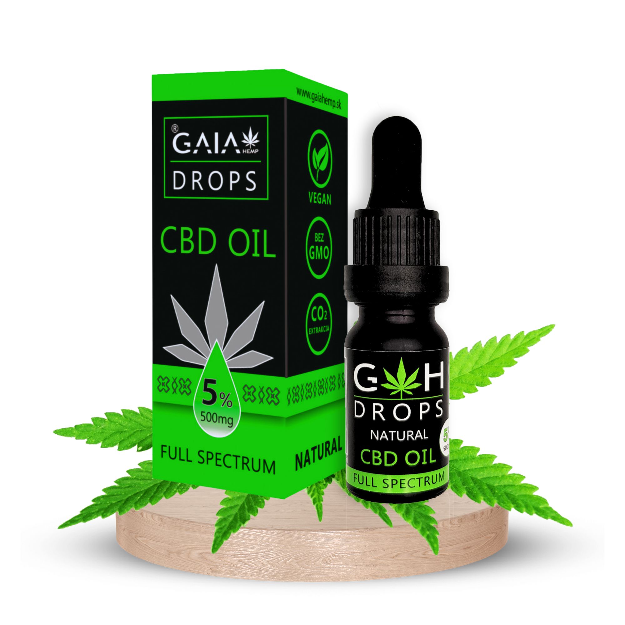 1+1 ZDARMA CBD olej 5% / kvapky