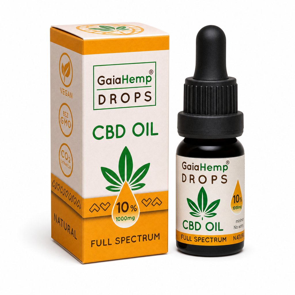 CBD olej 10 % – Full Spectrum kvapky / 1000 mg CBD