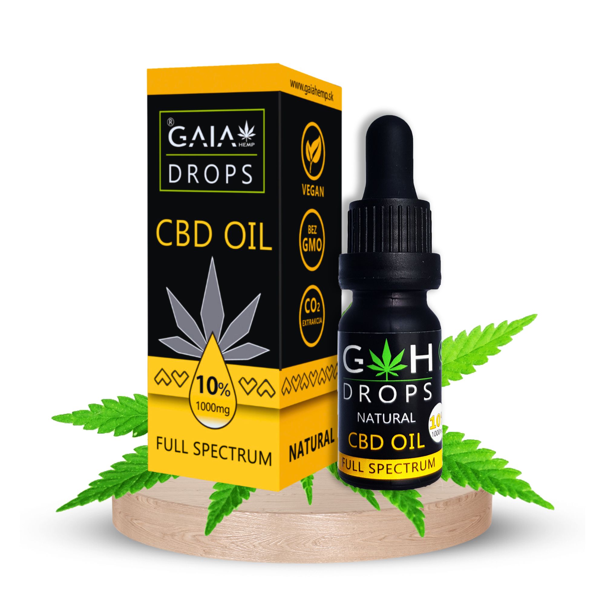 CBD olej 10% / kvapky