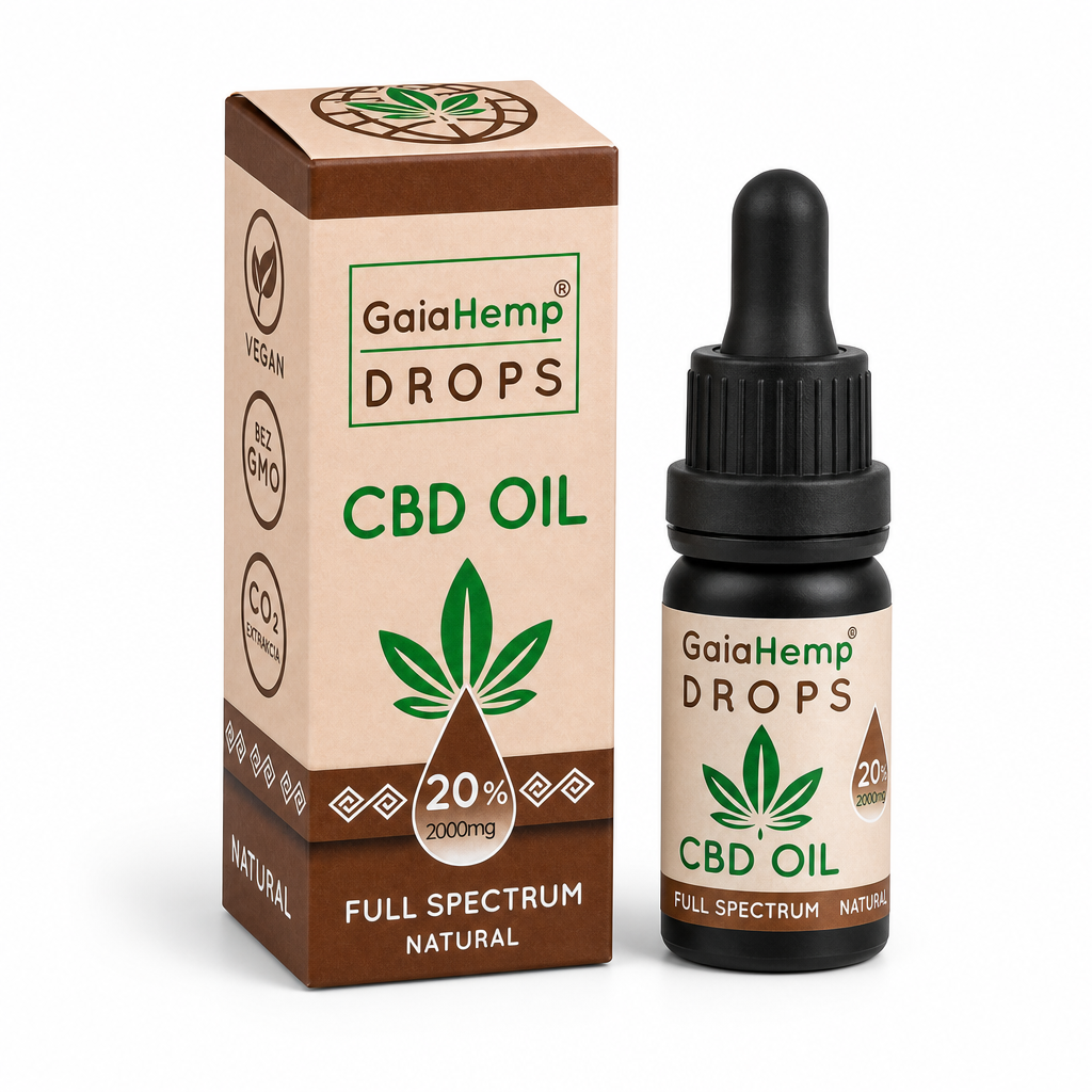 CBD olej 20 % – Full Spectrum kvapky / 2000 mg CBD