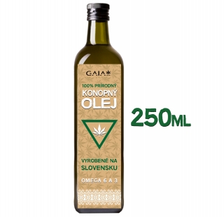 GaiaHemp Konopný olej 100% prírodný 250ml